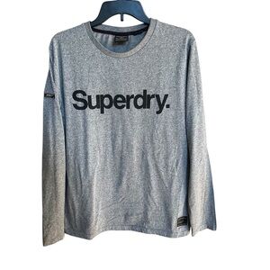 Superdry Gray Men's Long Sleeve Shirt Size XL